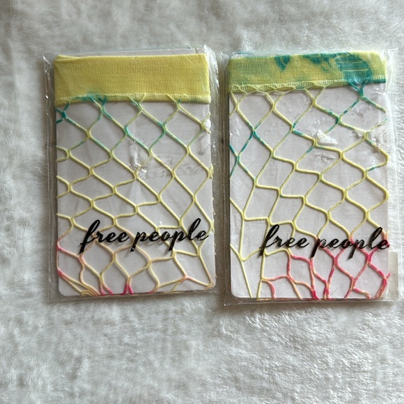 Free People Fishnet/Sheer Mesh Anklet Sock Set - Picture 2 of 7